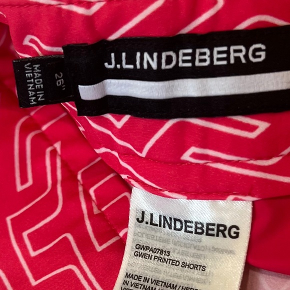 J. Lindeberg Print Sleeveless Shirt Polo size S & matching Gwen Short size 26 - Picture 10 of 10
